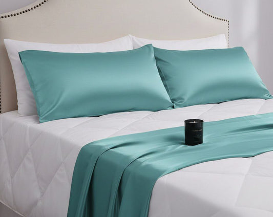 Paste color satin silk pillowcase